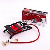 Bơm đạp chân mini 2 ống bơm xe đạp xe Máy, Ô Tô, Bơm Phao, Bóng... Bằng Chân Mini Tiện Dụng