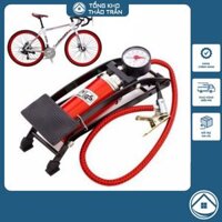 Bơm đạp chân mini nhỏ gọn tiện lợi, bơm xe đạp & xe máy