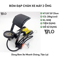 Bơm Đạp Chân Xe Máy 2 Ống J44b-01 Bee Cho Xe Đạp, Xe Hơi Cao Cấp
