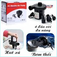 Bơm điện hút chân không 2 chiều mini - Máy Bơm Hút Điện Đa Năng SH Wenbo-196 - Bơm Phao Bơi, Nhà Hơi, Nệm Hơi,..