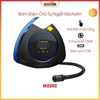 Bơm Điện Ôtô Tự Ngắt Michelin M2202 | Công Suất 156W | Nút Bấm Cảm Ứng (Mẫu Mới) - Hàng Chính Hãng