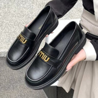 [Bom] Giày loafer nữ L22-miu2 full hộp - Giày Lười nữ sang chảnh tặng hộp Miu2 cao cấp