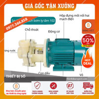 Bơm hóa chất axit sulfuric H2SO4 đậm đặc điện 220V, vật liệu PVDF chịu được hóa chất