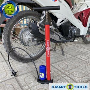 Bơm hơi bằng tay C-Mart L0302 ống đỏ
