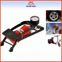 Bơm hơi đa năng ô tô, xe máy mini - Bơm hơi đa năng đỏ