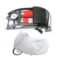 Bơm hơi đạp chân 2 piston cho ÔTÔ, kèm 1 bạt phủ Xe Máy