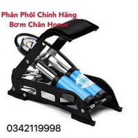Bơm Hơi Đạp Chân Đa Năng Mini Cho Ô Tô Xe Máy HONOR 2 Ống
