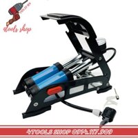 Bơm hơi đạp chân mini, bơm xe máy, bơm ô tô, bơm xe đạp - khung bơm chắc chắn, chống trơn trượt - Bơm chân 2 piston bơm