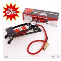 Bơm hơi đạp chân mini cho ÔTÔ , xe máy, bơm bóng đa năng và tiện dụng