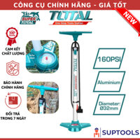 Bơm hơi dùng tay 160psi xe đạp, xe máy, bóng TOTAL TMPP3201 đầu Schrader, Presta, Dunlop (Đồ nghề)