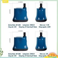 Bơm Hút Đáy Sobo WP-300D (35W-2500L/H-2M) - Máy Bơm Chìm Hút Cặn 360 Độ Cho Bể Cá