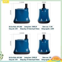 Bơm Hút Đáy Sobo WP-300D (35W-2500L/H-2M) - Máy Bơm Chìm Hút Cặn 360 Độ Cho Bể Cá