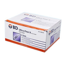 Bơm kim tiêm insulin BD Ultra-fine II 0.3ml 30GA 8mm (Hộp 10 túi x 10 cái)