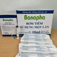 Bơm Kim Tiêm Sử Dụng Một Lần Banapha 10ml ( kim các cỡ)