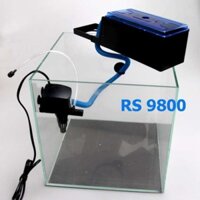 Bơm lọc máng bể cá - máy bơm lọc hồ cá RS-9800 vừa lọc, bơm, thổi oxy cho bể từ 0.8-1.5m (chính hãng)