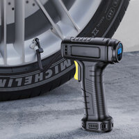 Bơm Lốp Ô Tô, Bơm Xe Hơi Cầm Tay Sạc Pin - Bơm Điện Tẩu 12V - Bơm Ô Tô 120W màn hình LCD