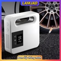 Bơm Lốp Ô Tô Điện Tử Thông Minh Cao Cấp Tự Động Tắt Sau Khi Đầy - Tích Hợp Màn Hình LCD - Điện Áp 12V Thiết Kế Đẹp