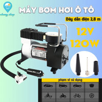 Bơm lốp ô tô-Máy nén khí mini 12V Xe máy bơm hơi Xe đạp điện Máy bơm hơi 12V thiết kế nhỏ gọn an toàn tiện lợi