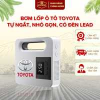 Bơm Lốp Ô Tô Toyota Điện Tử Tự Ngắt Chính Hãng Thiết Kế Nhỏ Gọn Nhựa ABS Cao Cấp Có Đèn LED Chiếu Sáng