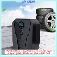 Bơm lốp ô tô, xe hơi mini dùng điện 12V chế độ tự động