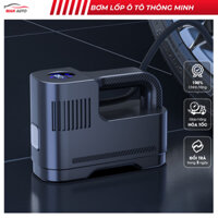 Bơm lốp ô tô, xe hơi, xe máy, xe đạp bơm bóng cao cấp tự ngắt, đồng hồ điện tử, bảo hành 12 tháng - BL02