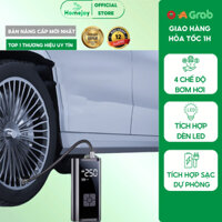 Bơm Lốp Ôtô Điện Tử Không Dây DELADEP, Đa Năng Tích Hợp Đèn LED Và Sạc Dự Phòng, Động Cơ Nhập Đức Mạnh Mẽ Và Bền Bỉ