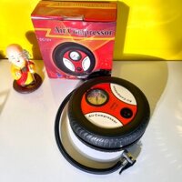 BƠM LỐP TRÒN MINI ĐIỆN 12V ĐA NĂNG: BƠM XE ĐẠP, XE MÁY, Ô TÔ, BƠM BÓNG, BƠM- Máy bơm lốp ô tô I Máy bơm hơi xe ô tô mini