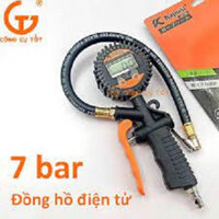 BƠM LỐP XE ĐỒNG HỒ ĐIỆN TỬ 7 CÂN HƠI KAPUSI K-1081. hàng cao cấp