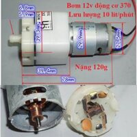 Bơm màng 12v Động cơ 555 - 10 lít khí  phút - Loại ĐC370