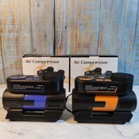 Bơm mini 12V - Bơm 1 xi lanh Air Compressor - cắm tẩu, đồng hồ cơ điện tử động tự ngắt