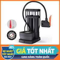 Bơm mini đạp chân 2 xilanh Sois Store nhỏ gọn tiện lợi dành cho xe máy, xe đạp
