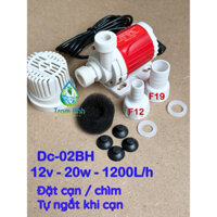 Bơm mini không chổi than cho bể cá Kingfish - thủy canh - Bơm tăng áp lực nước - DC 12v