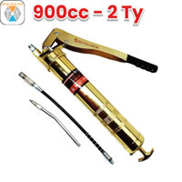 Bơm mỡ 2 Ty cầm tay SINOMAX  900cc dùng mỡ con sâu, mỡ hộp, mỡ tuýp, mỡ đóng chai, bơm mỡ cầm tay siêu bền