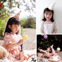 Bờm Mũ Sinh Nhật Phong Cách Hàn Quốc Công Chúa Cho Bé