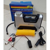 Bơm ô tô 12V đa năng cao cấp 2 xilanh