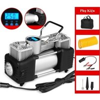 BƠM Ô TÔ 2 XI LANH BƠM OTO 2 XILANH TỰ NGẮT - BƠM LỐP MÃ LỰC LỚN