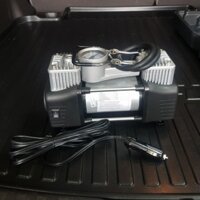 Bơm Ô Tô 2 Xi Lanh Mã Lực Lớn Siêu Khỏe Có Hộp Dụng Cụ Vá Lốp