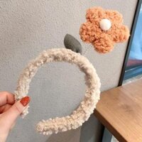 Bờm Rửa Mặt Cài Tóc Cá Mập, Cà Rốt Hàn Quốc, Băng Đô Cài Tóc cute nhiều mẫu PT09 - Hoa cam PT03