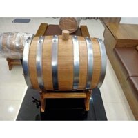 bom rượu gỗ sồi ủ rượu 10lit
