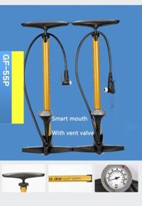 Bơm sàn xe đạp với đồng hồ đo áp GIYO GF-55P