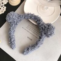 Bờm tai gấu, Băng Đô Rửa Mặt Hoa Cài Tóc Hàn Quốc cute PT07 - Xanh