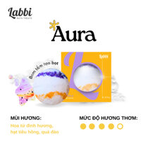 Bom tắm tạo bọt AURA [Labbi] Bubble Bath bomb/ Viên tạo bọt bồn tắm