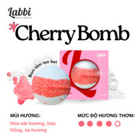 Bom tắm tạo bọt CHERRY BOMB [Labbi] Bubble Bath bomb/ Viên tạo bọt bồn tắm