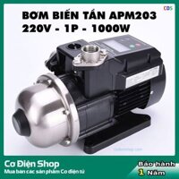 Bơm tăng áp biến tần APM203 – 220V 1P 1000W – Động cơ nam châm vĩnh cữu siêu bền – Bảo hành 1 Năm