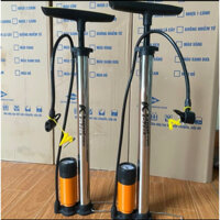 Bơm Tay Xe Đạp Có Bình Hơi Trợ Lực Xám-Hàng Loại 1 Thân ionx Kapusi