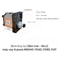 Bơm thủy lực( Bên trái 16cc- 19cc) máy cày Kubota M6040-7040, FORD, FIAT