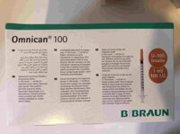 BƠM TIÊM 1 cc Omnican 100 BRAUN ( KIM ĐẦU CAM KIM TIÊM TIỂU ĐƯỜNG) H/100 cây