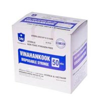 BƠM TIÊM 50CC (HỘP 25 ỐNG) VINAHANKOOK