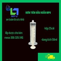 Bơm tiêm đầu xoắn MPV 50ml dùng trong thẩm mỹ hút mỡ , dùng cho bơm tiêm điện