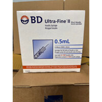 Bơm tiêm insulin BD Ultra-Fine™ II 0.5cc, 30G x 8mm Becton Dickinson, hộp 100cây - Insulin Syringe